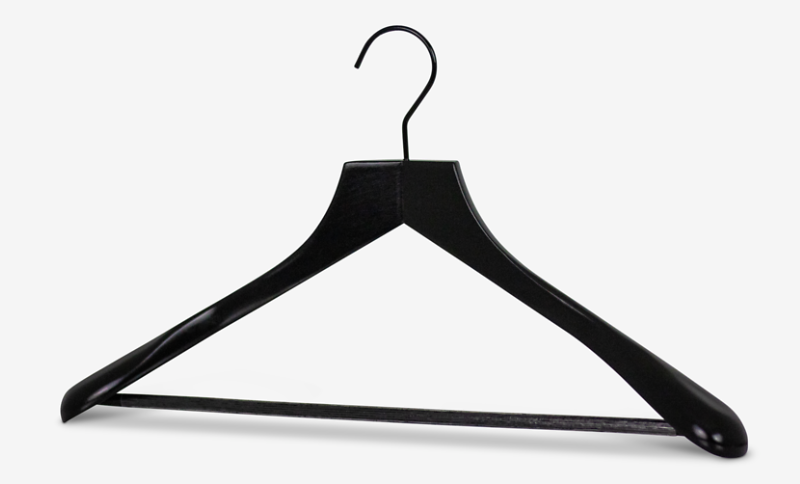 Cintre avec barre striée et épaules élargies Profi SV RFS All Black